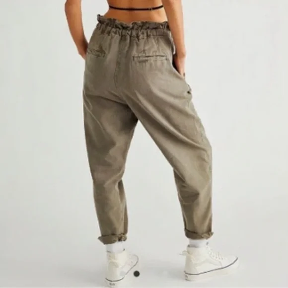 Free People Tab Ankle Cropped Pants - Picture 3 of 6